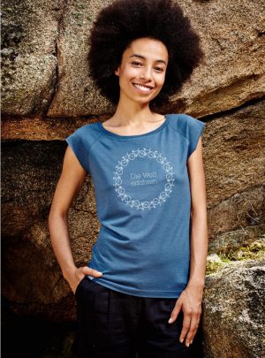 Damen Die Welt Erfahren Bio T-Shirt
