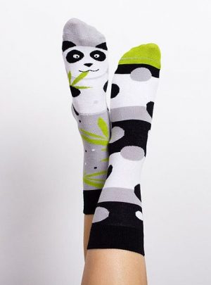 fröhliche Panda Socken