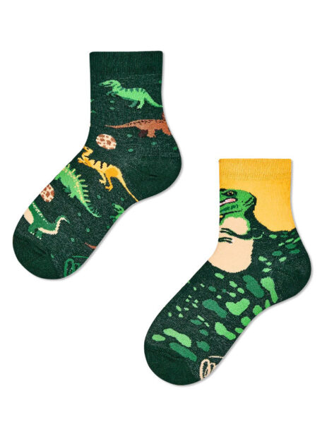 Bunte Socken - Dinosaurier Kinder